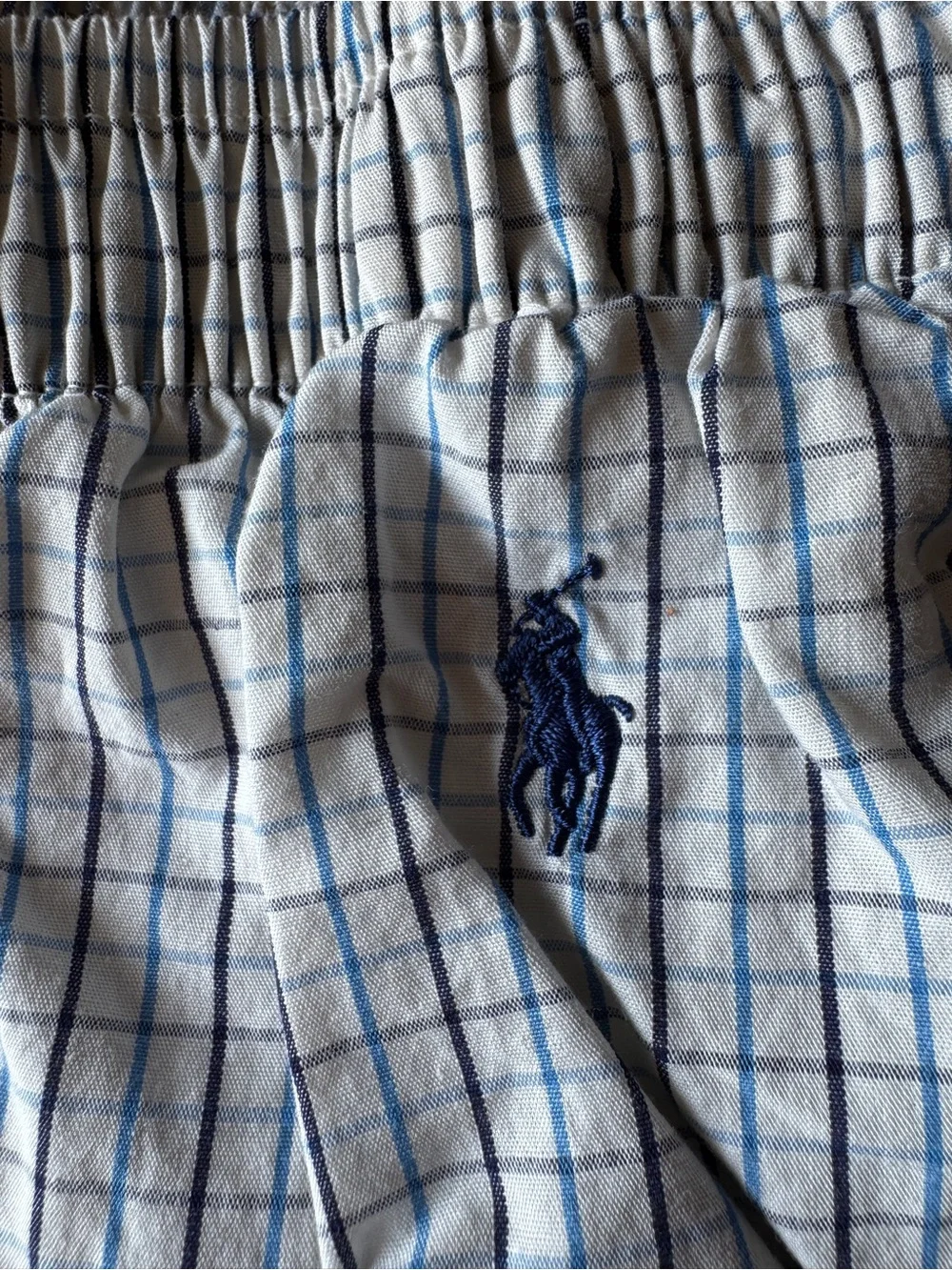 Polo by Ralph Lauren Men’s Blue & white check sleepwear set